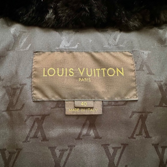 Louis Vuitton Winter jacket with Mink Collar WOMENS SZ 4O (US 8) - Picture 12 of 15